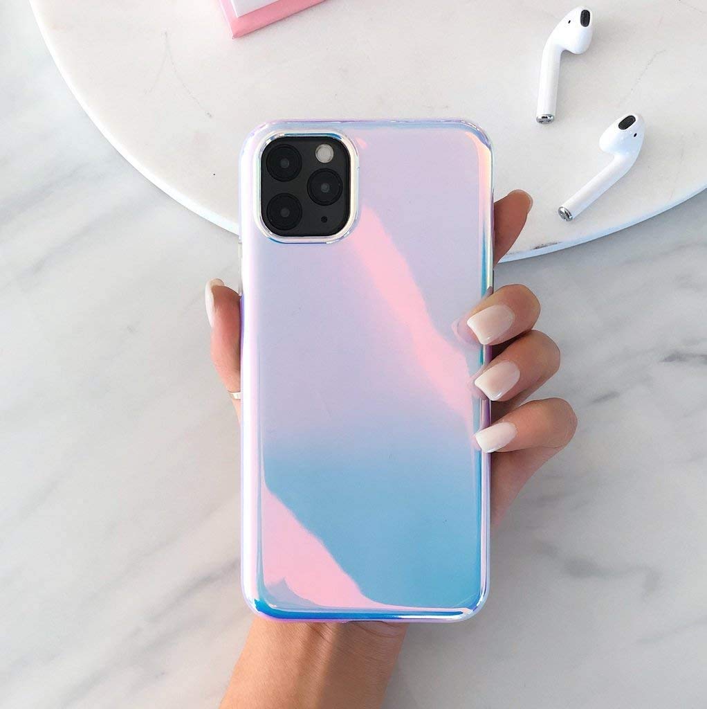 Velvet Caviar iPhone 12 Pro Max Protective Phone Case Holographic Nebula Polycarbonate 8ft Drop Tested