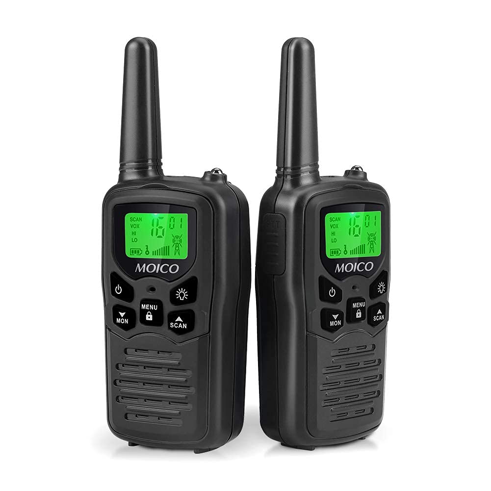 Walkie Talkies, Moico Long Range Walkie Talkies For Adults With 22 Frs Channels,Family Walkie Talkie With Led Flashlight Vox Lcd