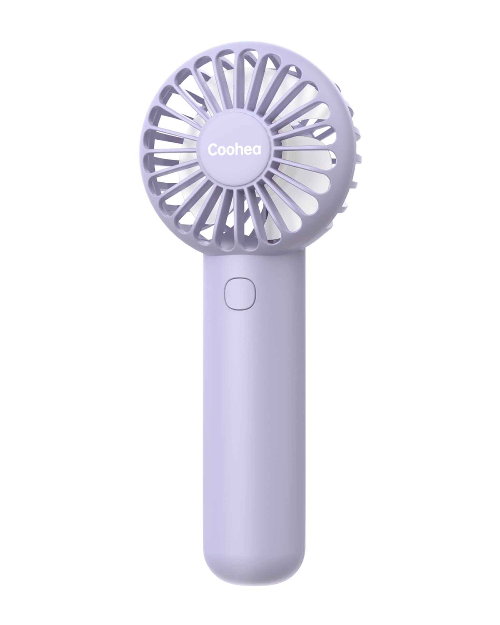Coohea Mini Handheld Fan, Small Cute Design, 3 Powerful Speeds, USB Rechargeable Battery Operated, Portable Personal Fan with Ba