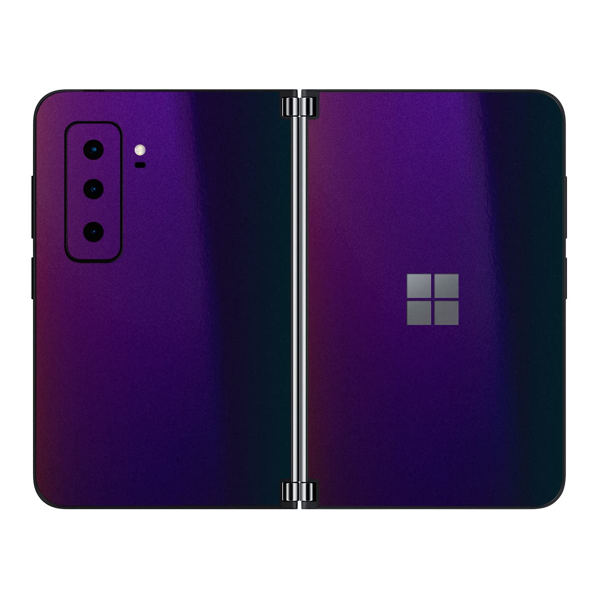 SopiGuard Sticker Skin for 2021 Microsoft Surface Duo 2 2nd Gen Edge-to-Edge Front and Rear Panels Vinyl Decal (Flip Deep Space)