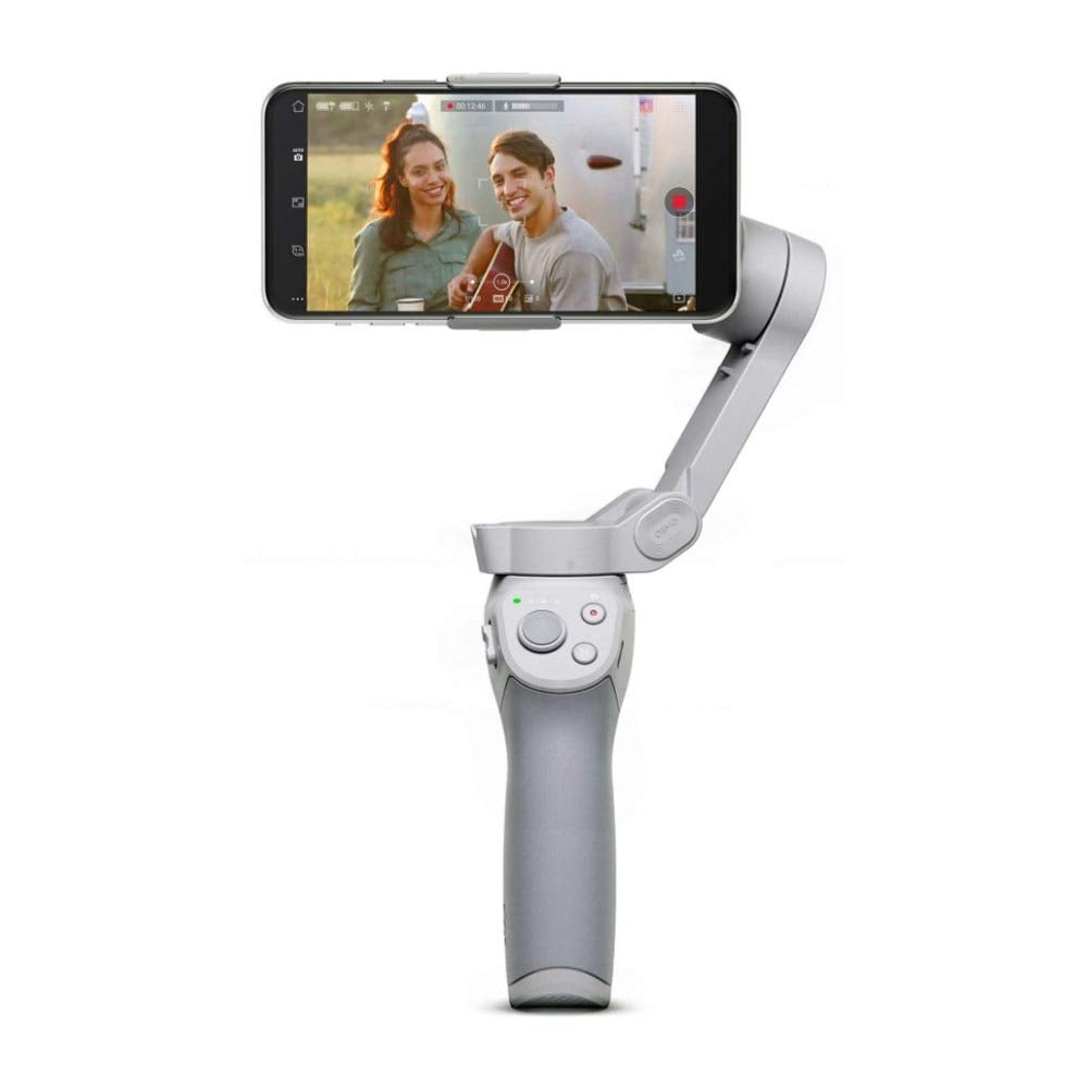 Dji Om 4   Handheld 3 Axis Smartphone Gimbal Stabilizer With Grip, Tripod, Gimbal Stabilizer Ideal For Vlogging, Youtube, Live V