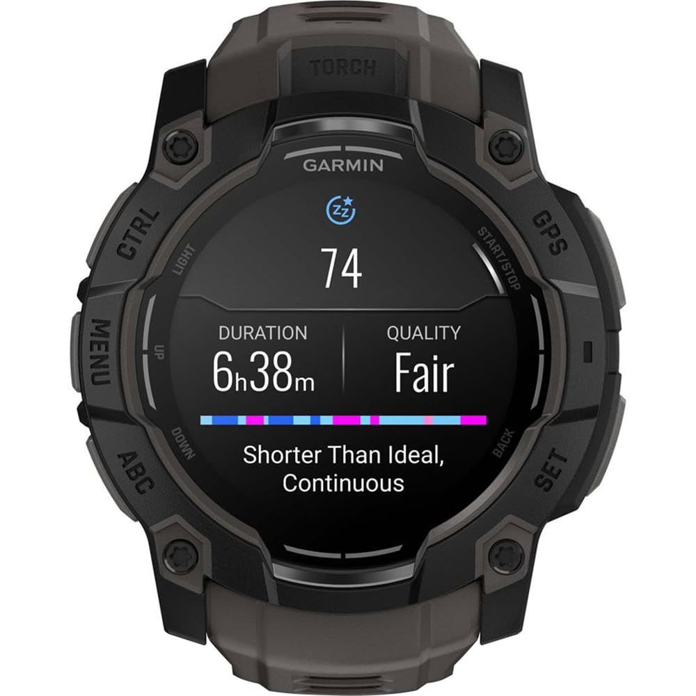 Garmin Instinct 3-50 Mm Outdoor Gps Smartwatch, Amoled, Black With Black Band 010-03020-00 Bundle With Deco Essentials Screen Pr
