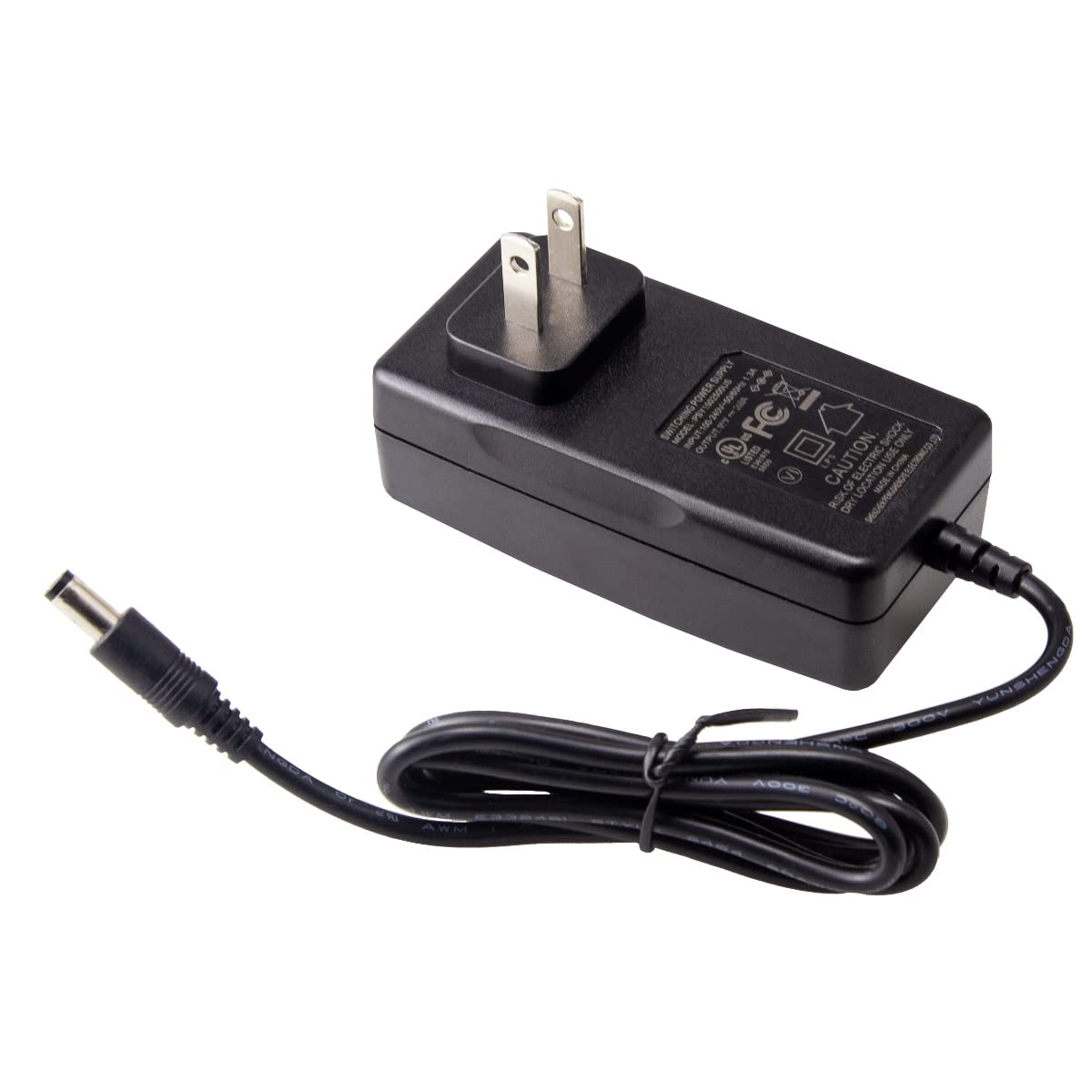 Portable Power Station Charger Adapter, Fanlide 15V 2.5A Power Supply Adapter Charger Compatible With 150-200W Portable Power St