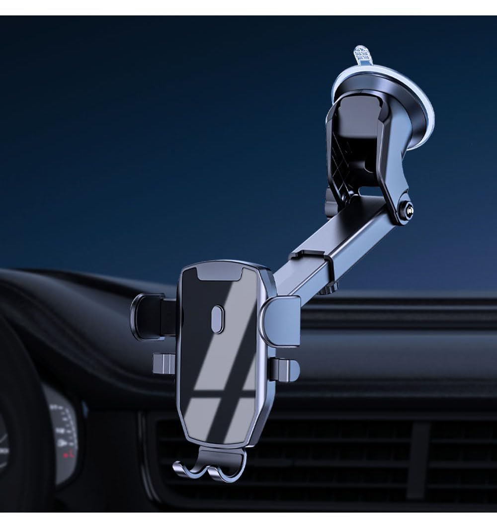 Vorq Car Phone Holder Mount Dashboard Windshield Suction Mount Cell Phone Holder For My Car Strong Grip 360 Degree Rotation Univ