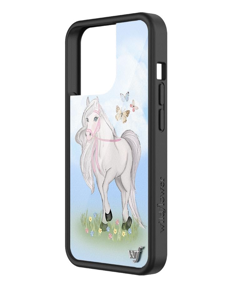 Wildflower Cases - Precious Pony Case, Compatible With Apple Iphone 13 Pro | Horse, Blue, Sky, White, Coquette, Cute - Protectiv
