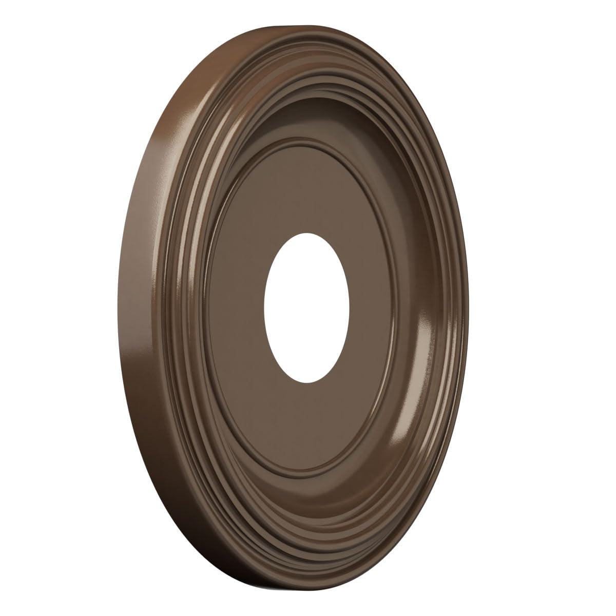 13Od X 3 1/2Id X 1 1/4P Traditional Thermoformed Pvc Ceiling Medallion (Fits Canopies Up To 7 1/2), Metallic Copper