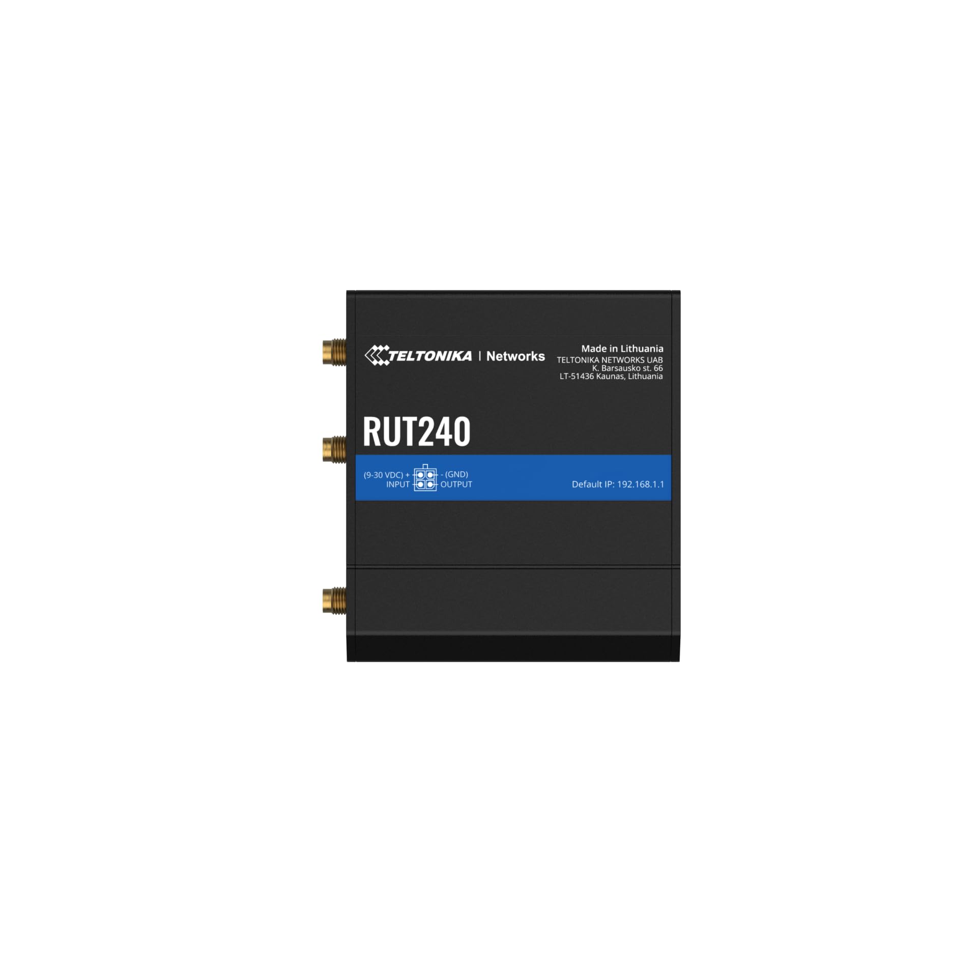 Teltonika RUT240 4G LTE Industrial Router | Compact 4G Cat-4 Cellular Router with Wi-Fi Hotspot | Dual Ethernet | RMS Remote Man