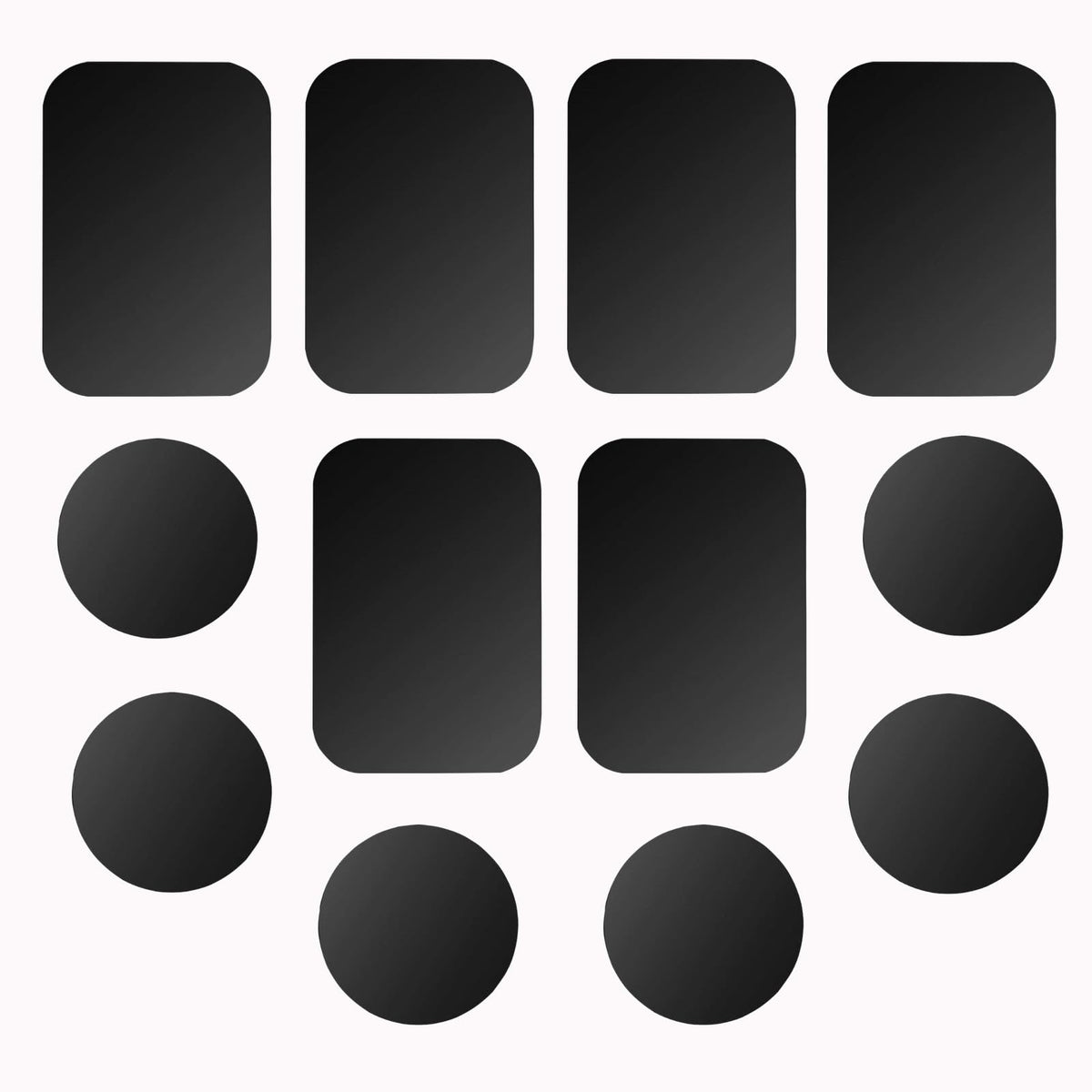 Pau1Hami1Ton Adhesive Thin Metal Plates(Compatible With Magnetic Mounts),12Pcs Metal Plates For Phone Case,Metal Plate For Car,M