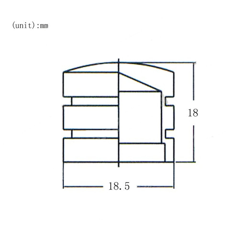 Jd Electric Guitar Bass Dome Knobs Metal Volume Tone Control Knobs Turn Buttons O Ring Pack Of 4 (Black)