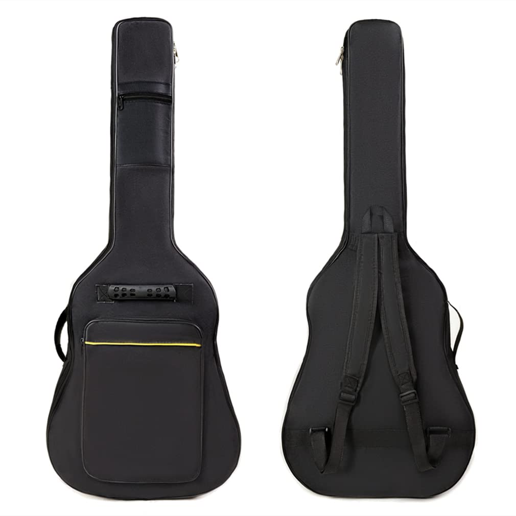 Evil Hair 36 Inch Acoustic Guitar Gig Bag Waterproof Dual Adjustable Shoulder Strap 5mm Padding Backpack with Accessories -For 3