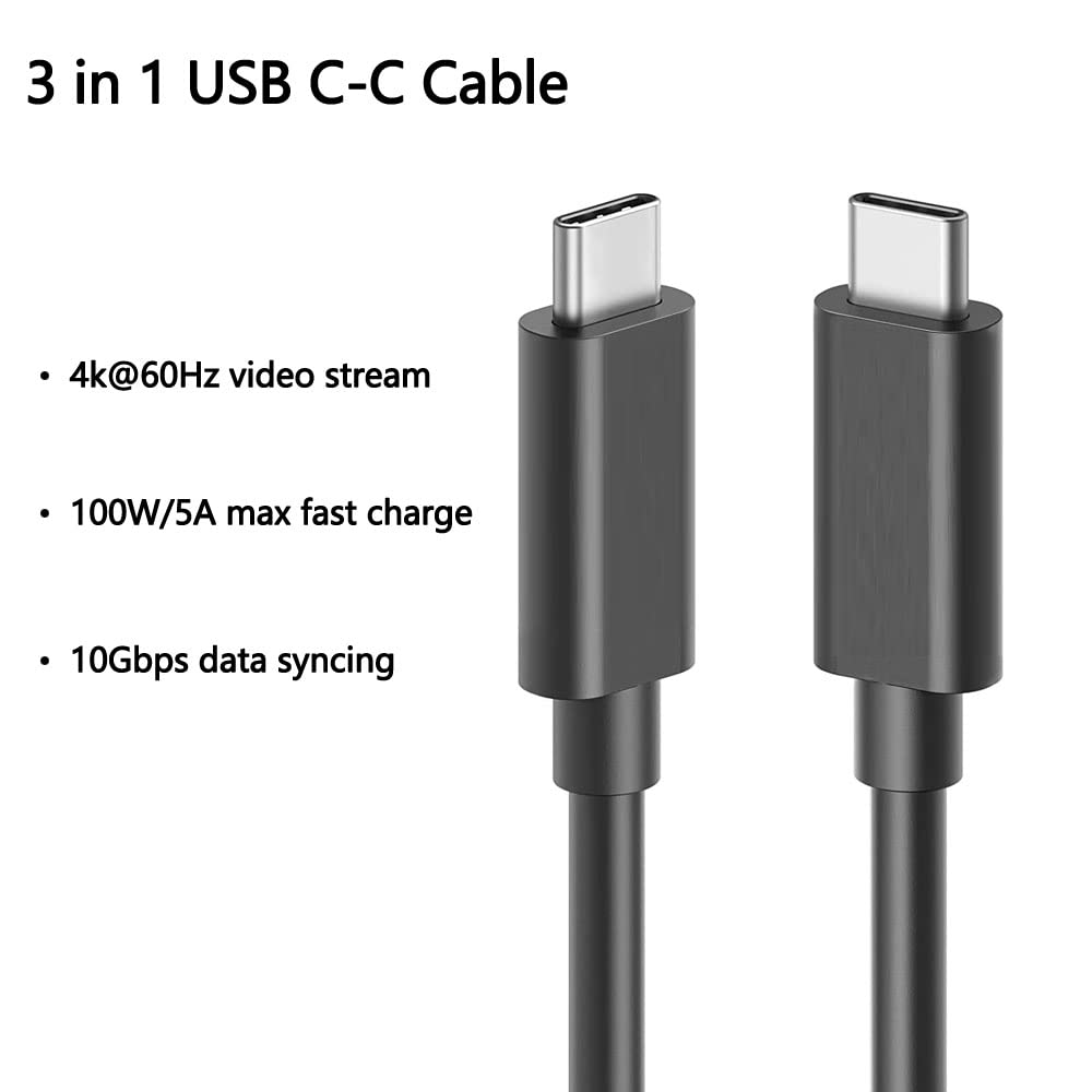 Akingdleo Portable External Monitor Cable,10Gbps Usb 3.1 Usb C 100W Fast Charging, 4K@60Hz Video Output, Compatible For Asus Zen