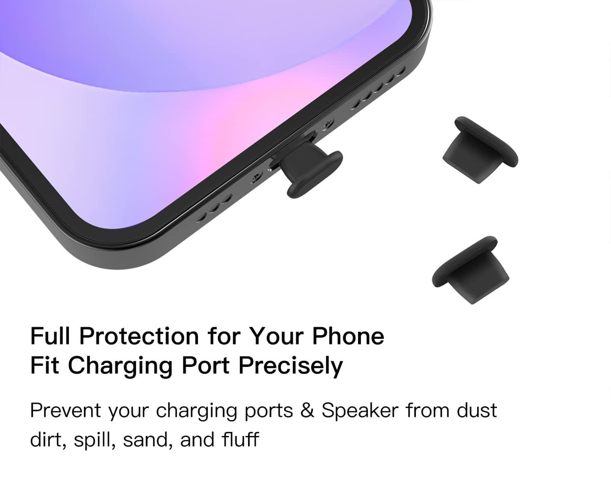 20Pack Anti Dust Plug For Iphone 14 13 12 Mini Pro Max 11 Ipad Airpods, Iphone Lightning Charging Port Dust Cover With Cleaning