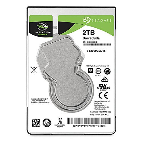 (Old Model) Seagate 2Tb Laptop Hdd Sata 6Gb/S 128Mb Cache 2.5 Inch Internal Hard Drive (St2000Lm015)