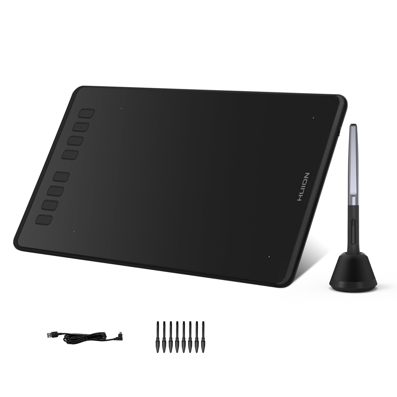 HUION Inspiroy H950P Drawing Tablet, 8x5 inch Digital Art Tablet with Battery-Free Stylus, 8192 Pen Pressure, Tilt, 8 Hot Keys, 