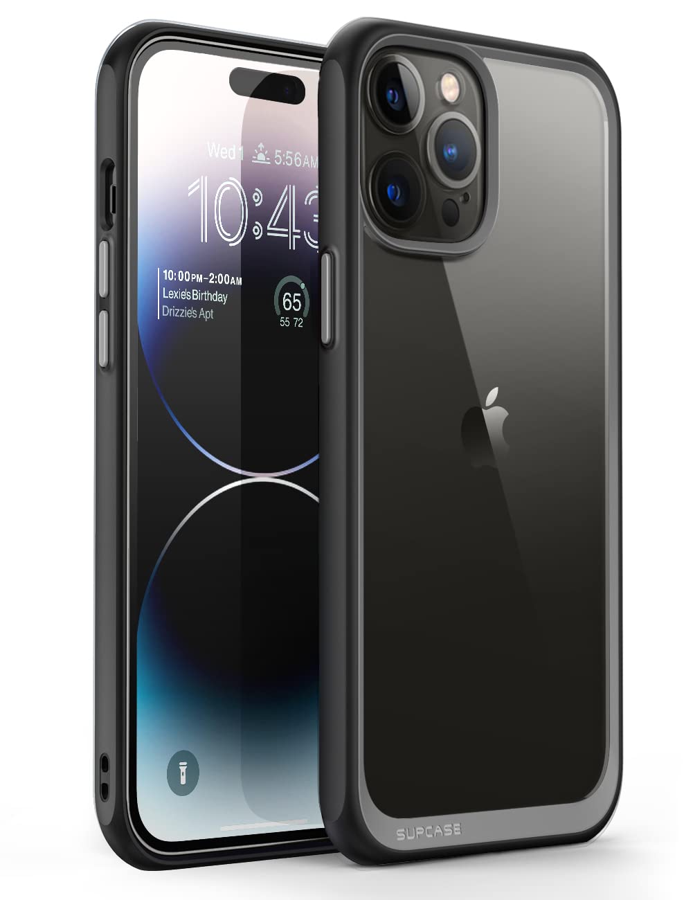 SUPCASE Unicorn Beetle Style Series Case for iPhone 14 Pro Max 6.7 Inch (2022), Premium Hybrid Protective Slim Clear Case (Black