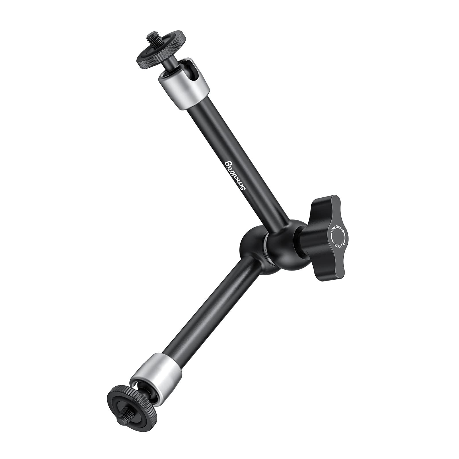 SmallRig 9.8 inch Adjustable Articulating Magic Arm with Both 1/4 Thread Screw for LCD Monitor/LED Lights - 2066B