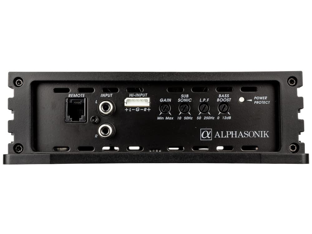 Alphasonik Na4000D Neuron Series 4000 Watts Max Monoblock Car Amp With 4 Way Protection Circuitry Class D Amplifier Low & High L