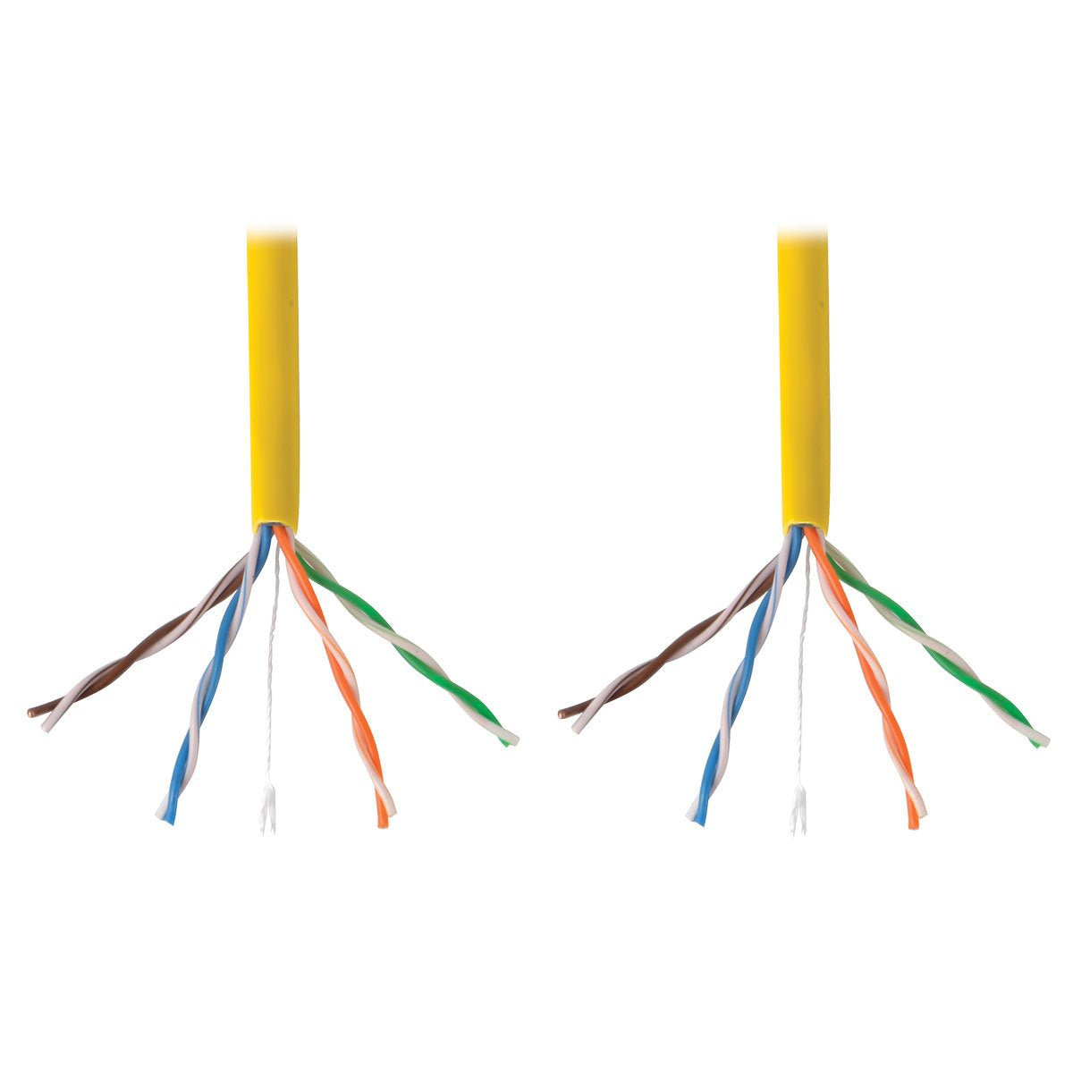 Tripp Lite Cat5/5E Bulk Solid Core Cable, Cmr Rated Pvc, 350 Mhz, Yellow, 1000' (N022 01K Yw)