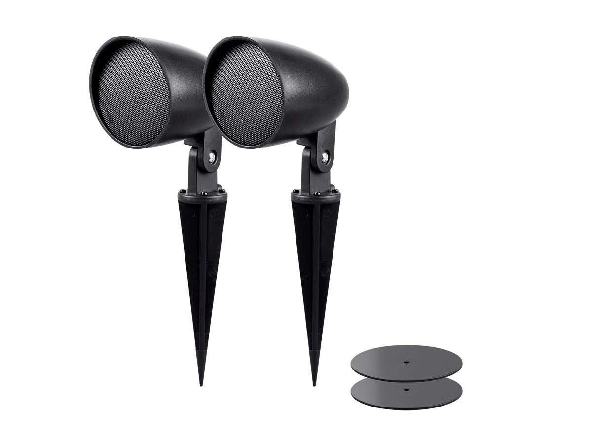 Monoprice Outdoor 2.5 Inch Satellite Garden Speaker (Pair)   Sycamore Series
