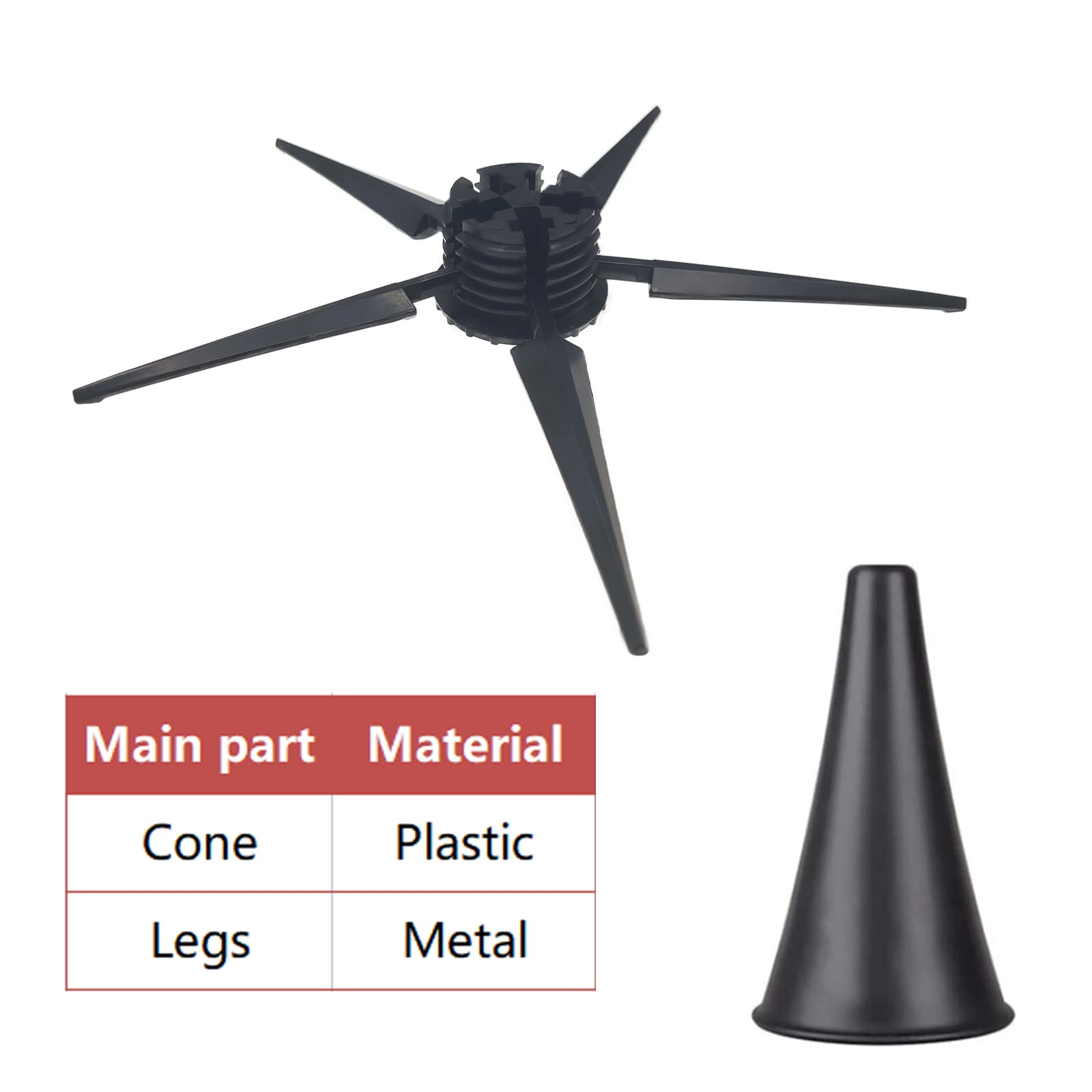 Cheerock Portable Clarinet Stand Holder, Metal Folding Clarinet Stand, 5 Leg Stable Support Clarinet Rest, Clarinet Accessories