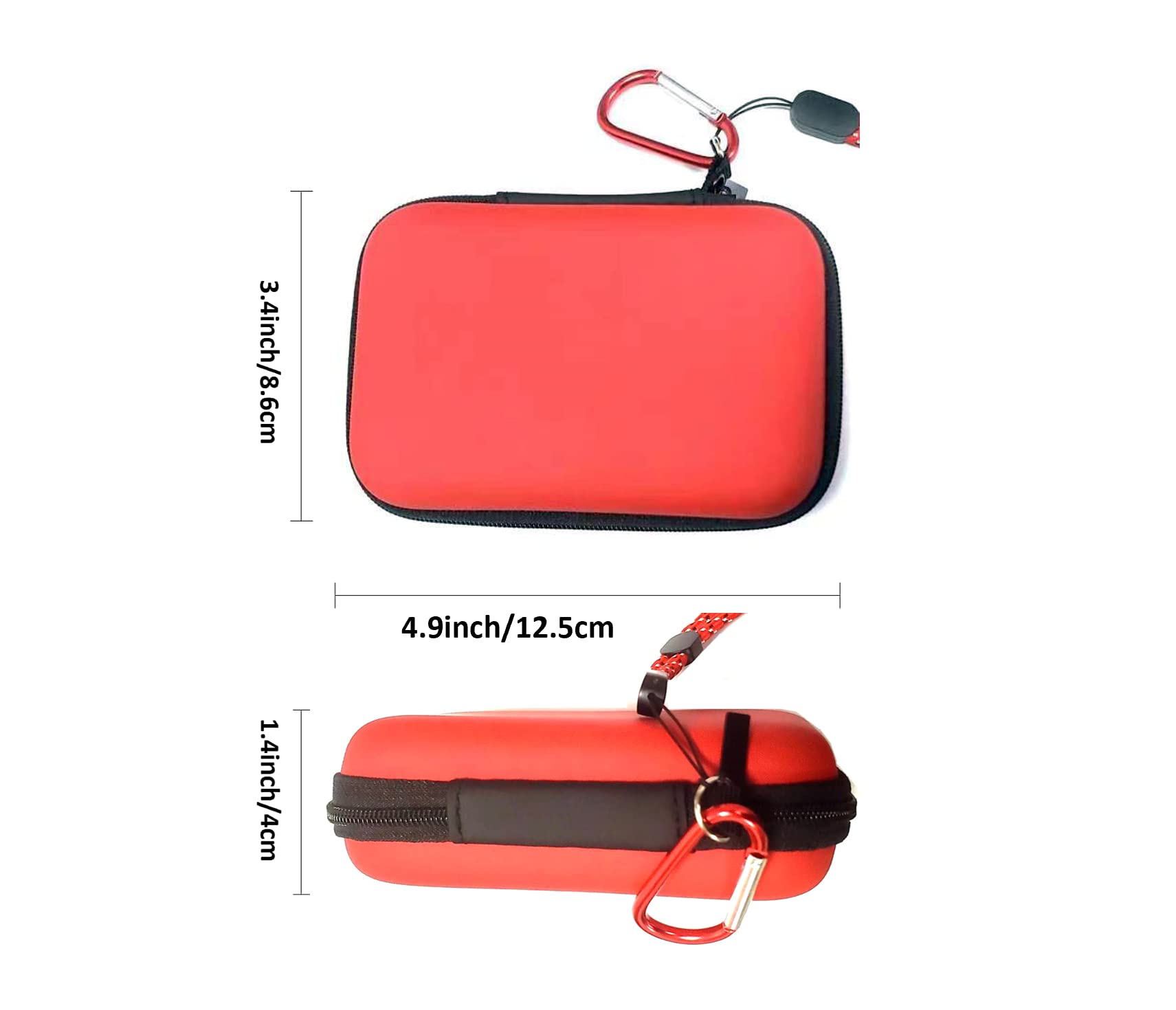 (Only Case) 510 Thread Charger Storage Case, Carrying Battery Bag Pen Case Small Travel Case, Organizer Pouch With Carabiner, Fo