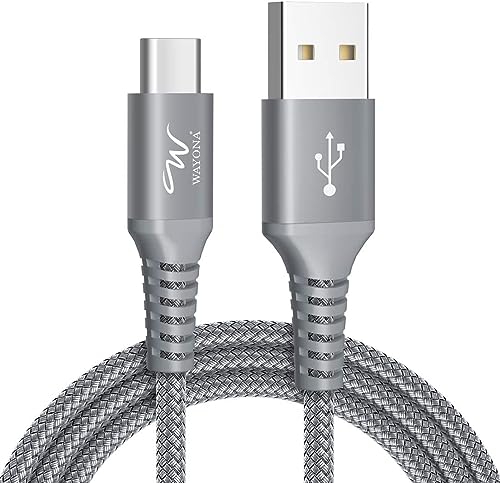 Wayona Usb C 65W Quick Charge Fast Charging Data Transfer Cord For Samsung Galaxy S24,S23,S22,S21,S20, Iphone 15 Pro,15 Plus,15