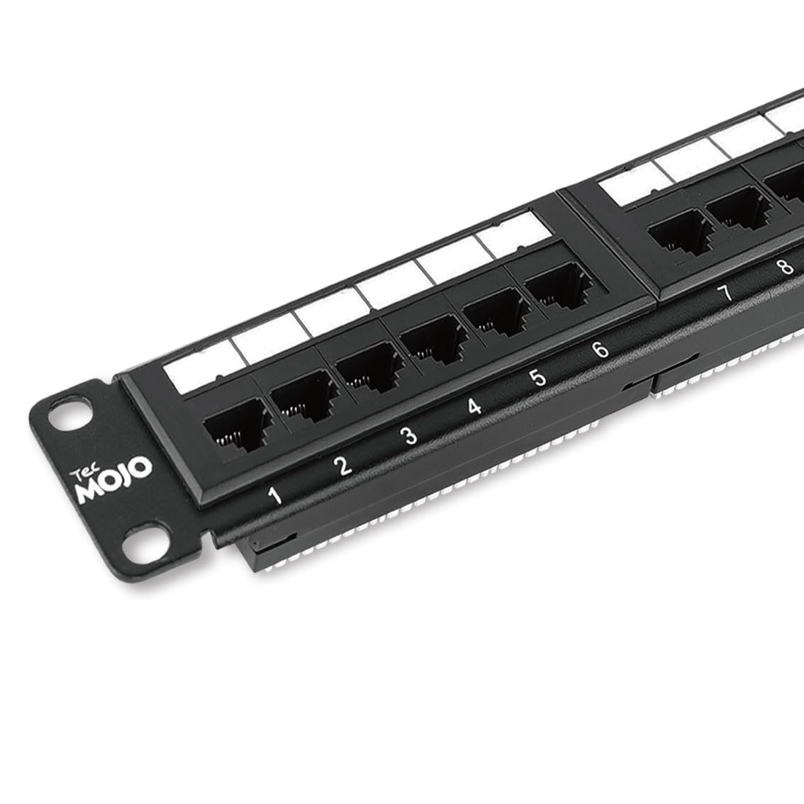 Tecmojo 24 Port Patch Panel,1U Patch Panel,Cat6 Patch Panel,Network Patch Panel For Network Switch,Patch Panel For 19Inch Server