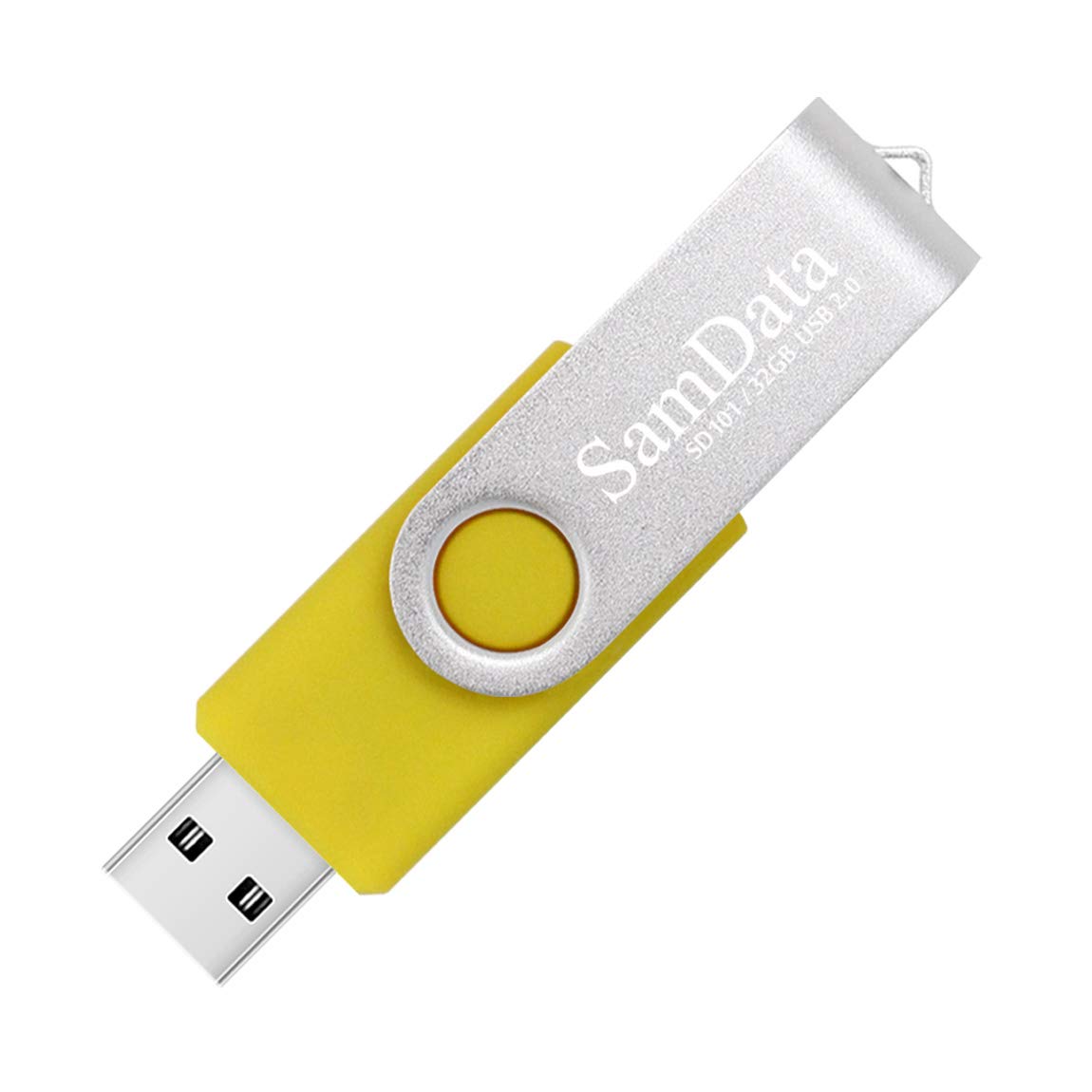 Samdata Usb 2.0 Flash Drive 32Gb, 4 Pack Thumb Drive Swivel Memory Stick External Storage (4 Colors: Blue Green Red Yellow)