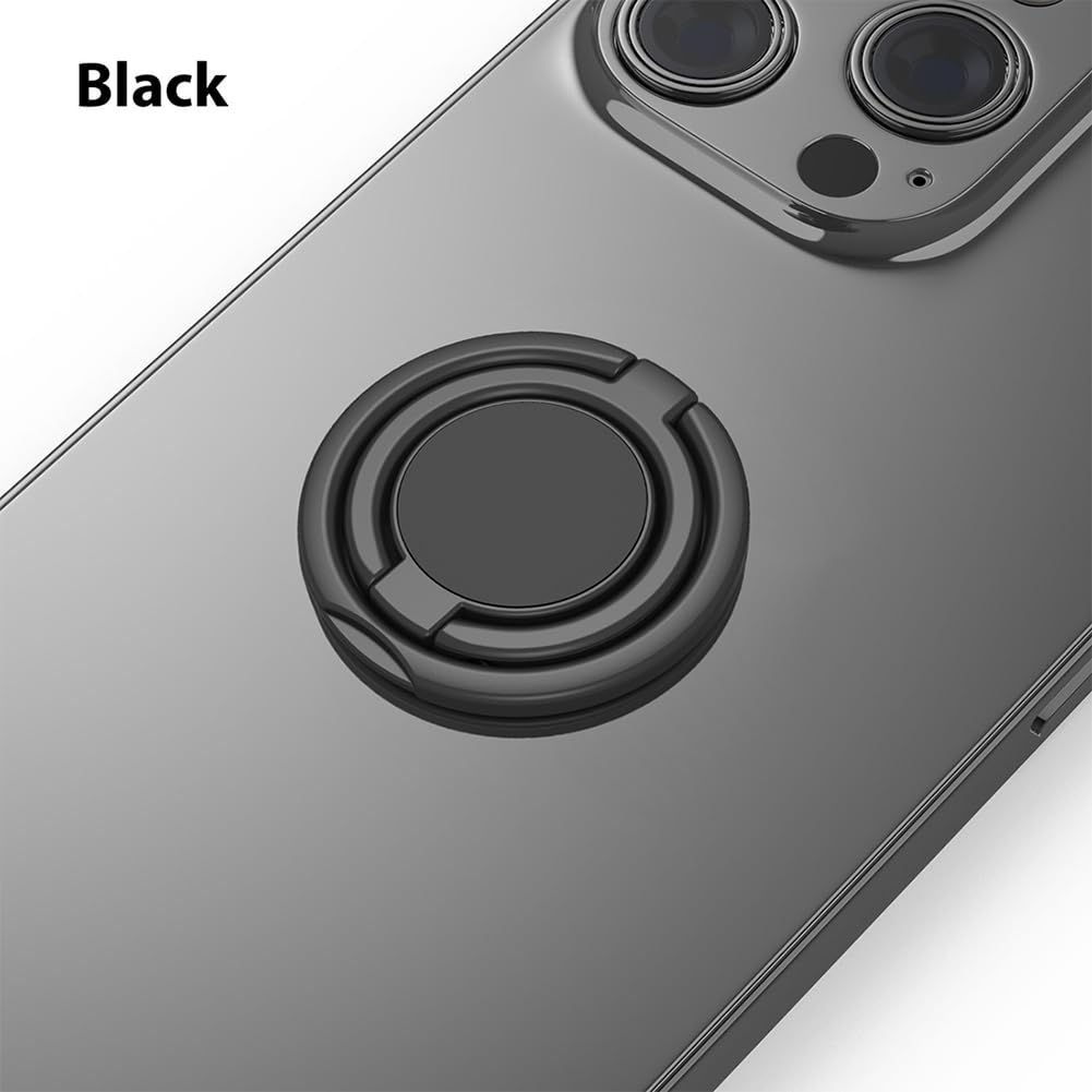 Monidea Phone Grip, Phone Ring Holder Finger Kickstand, Foldable & Adjustable Metal Cell Phone Rings Gripper Stand Work With Mag