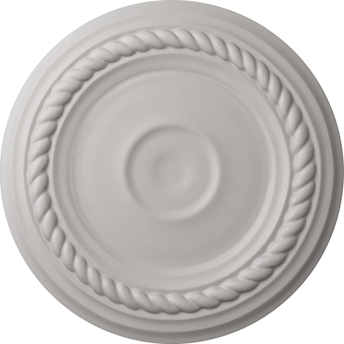 Ekena Millwork Small Alexandria Ceiling Medallion, Ultra Pure White