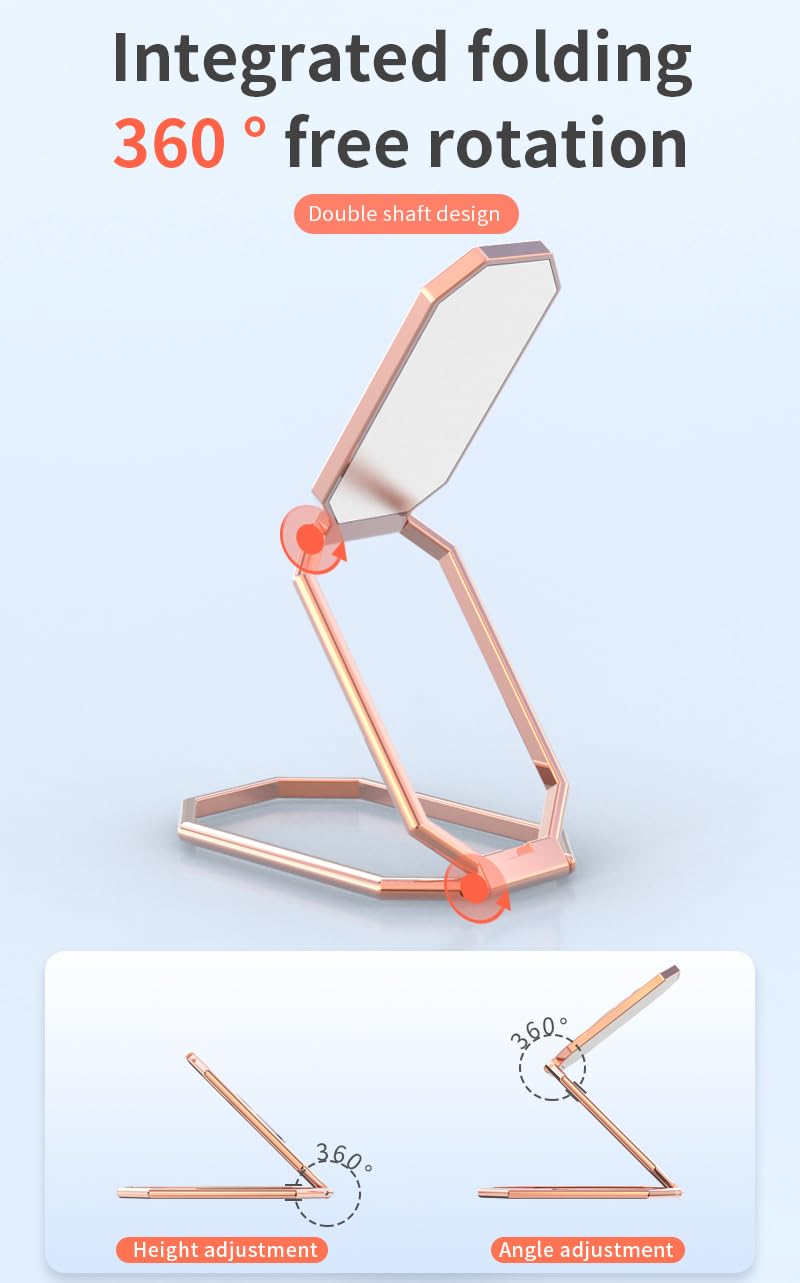 Rimyam Phone Ring Holder Finger Kickstand Foldable Cell Phone Stand 360Rotation Metal Ring Grip Holder For Magnetic Car Mount Co