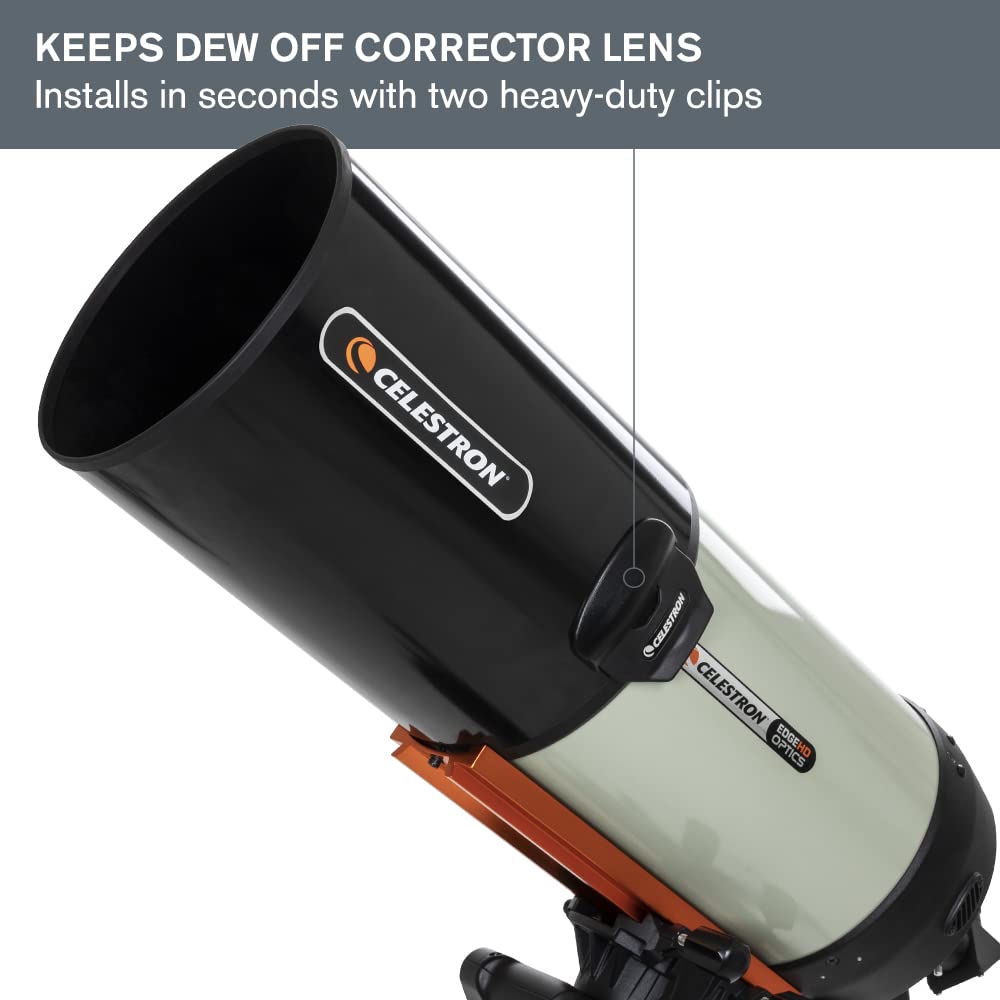 Celestron   Aluminum Telescope Dew Shield With Cover Cap   Fits 8    Schmidt Cassegrain, Edgehd, And Rasa Telescopes