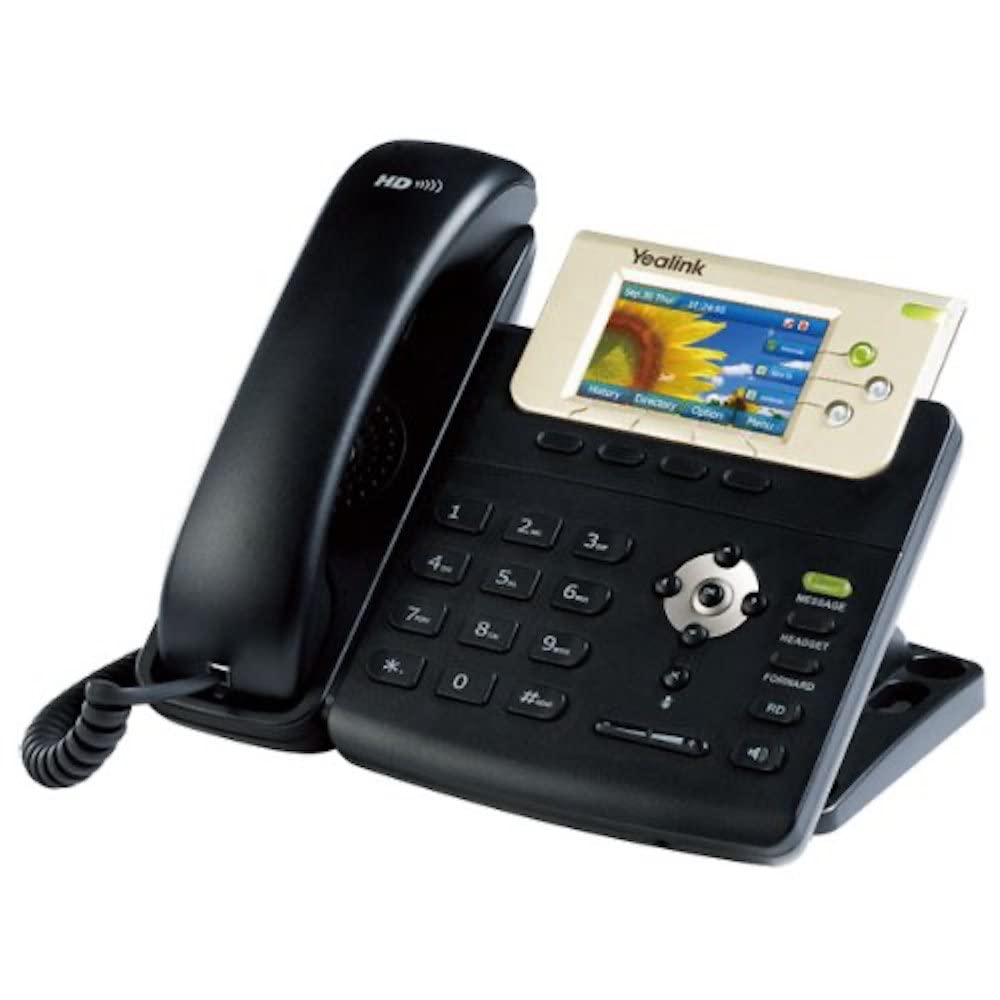 Yealink YEA-SIP-T32G 1-Handset Landline Color IP Phone with POE and 3-Inch LCD