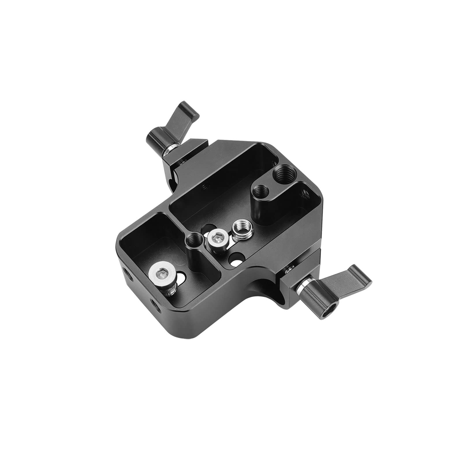 Szrig 15Mm Base Plate General Purpose Slim Digital Slr Camera Base Plate With 15Mm Rod Rail Clamp Aluminum Alloy Photo Studio