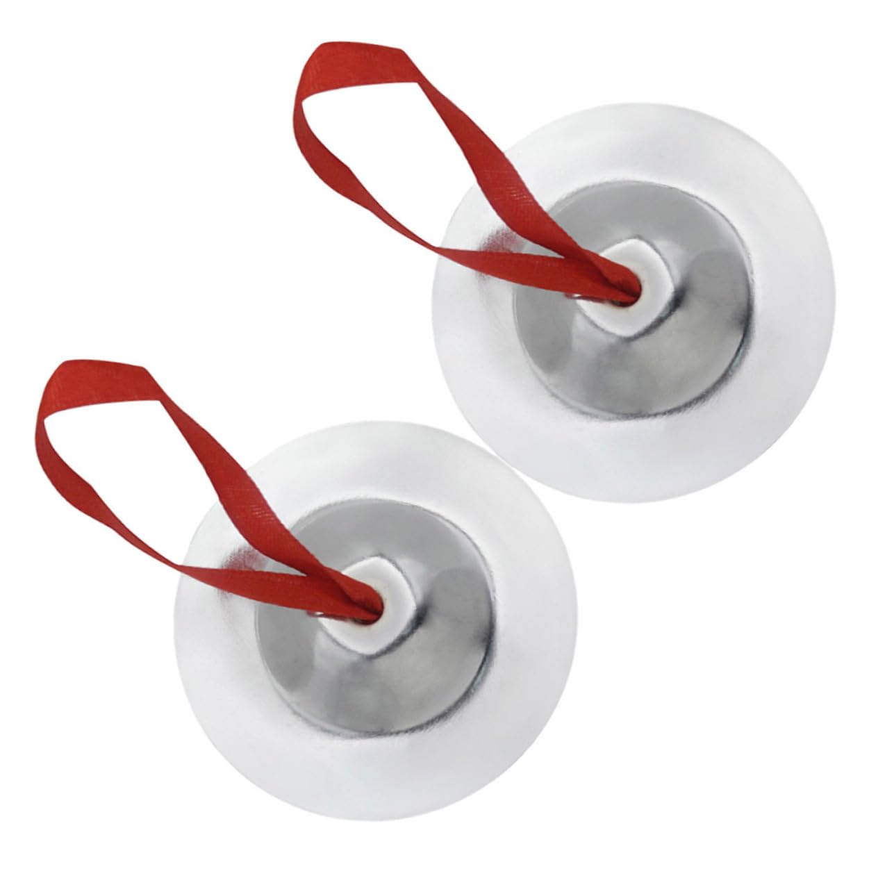 HANABASS 1 Pair Mini Finger Cymbals for Dancers Compact Musical Percussion Zills with Crisp Sound for Evening Parties and Perfor