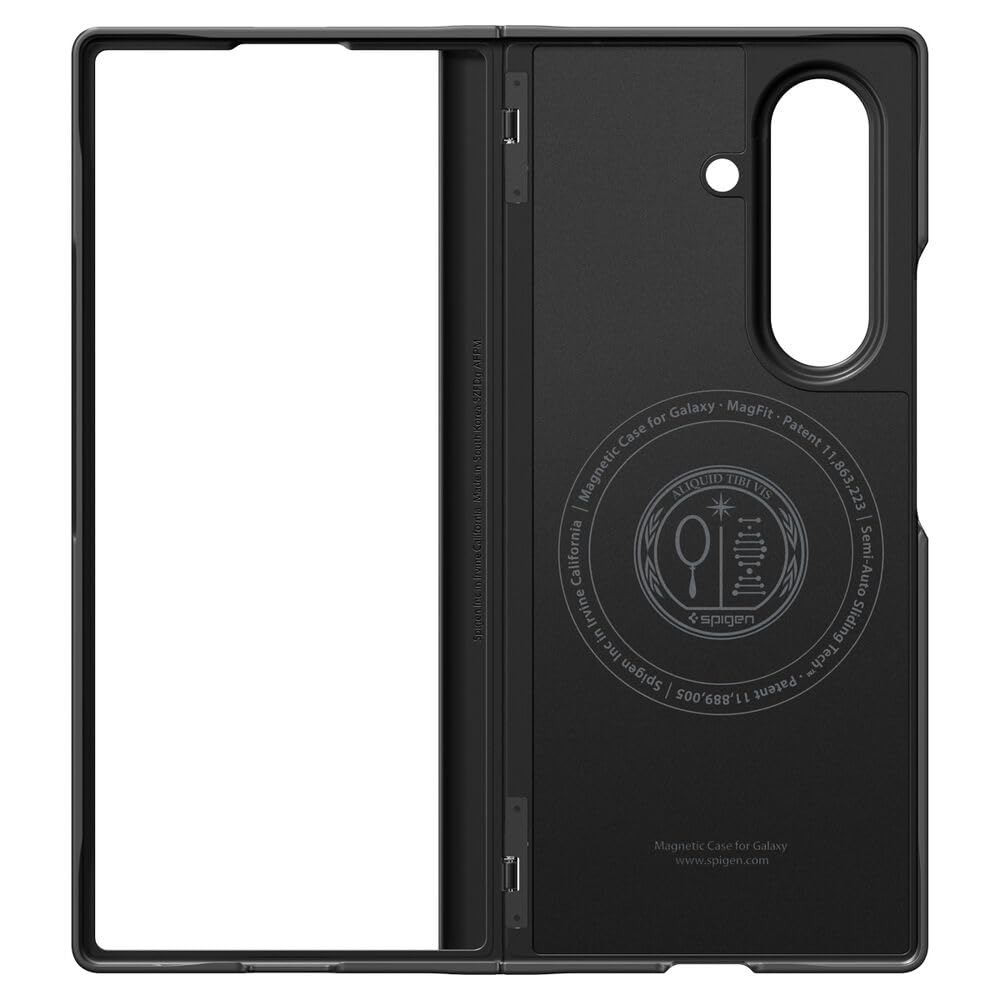 Spigen For Galaxy Z Fold 7 Case, Airfit Pro Magfit [Hinge Protection] [Qi2.1 Certified/Magnet For Galaxy] - Black