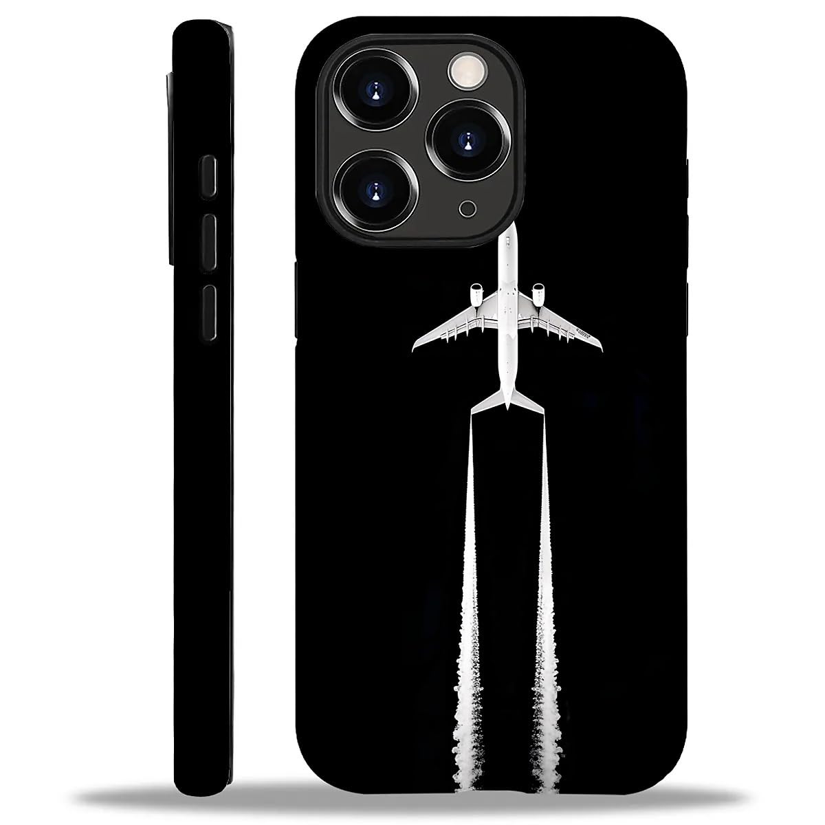 WANKBLC Compatible with iPhone 11 Pro Matte Case, Airplane Pilot Plane Aviation Pattern for Girl Full Body Design Soft Silicone 