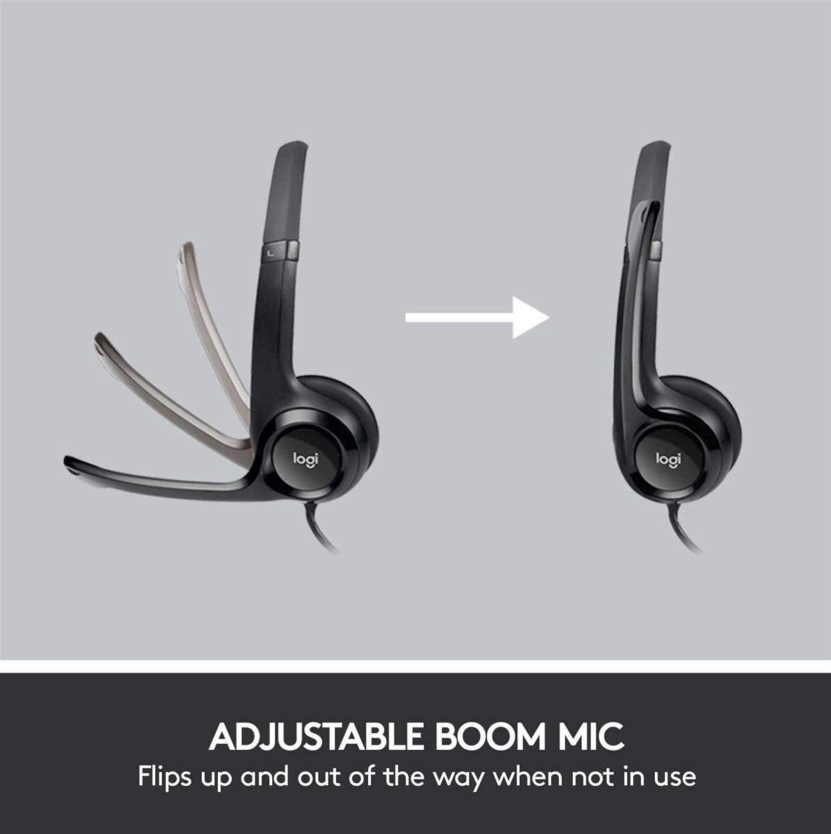 Logitech Clearchat Comfort/Usb Headset H390 (Black)