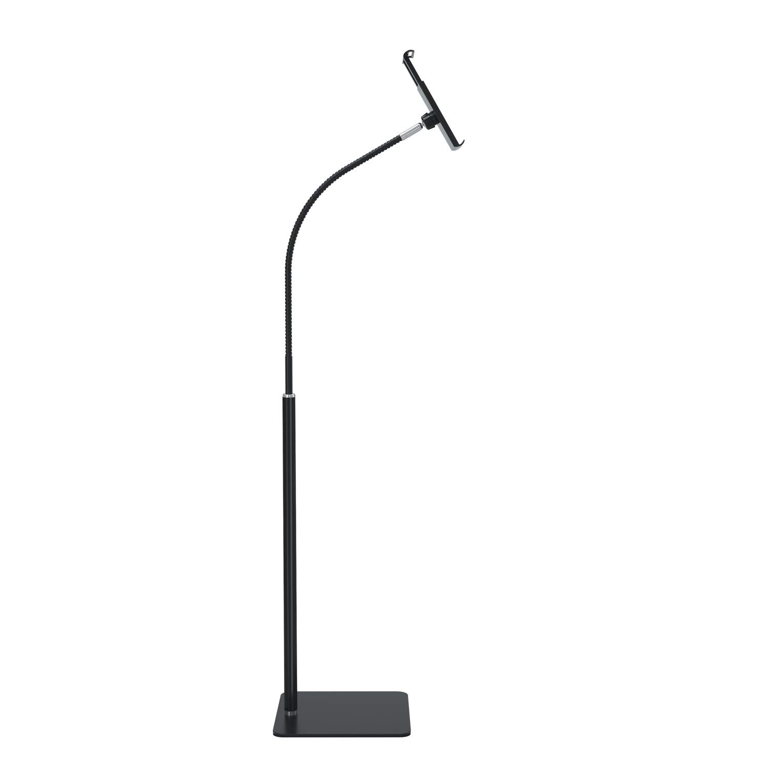 Creatop Tablet Floor Stand with Flexible Gooseneck and Stable Aluminum Base Suitable for 3.5    - 10.6    Smart Phone & Tablet B