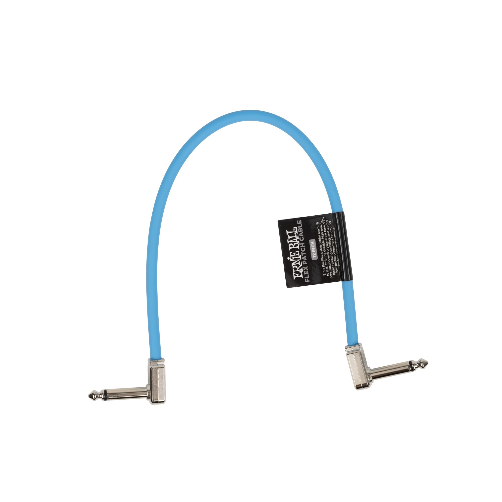 Ernie Ball Flex Patch Cable 12In   Blue   Single