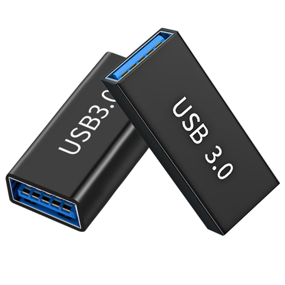 Mepsies USB-A 3.0 to USB-A 3.0 Adapter (2 Pack), USB 3.0 Female to Female Adapter for Connecting USB Cables for Extension