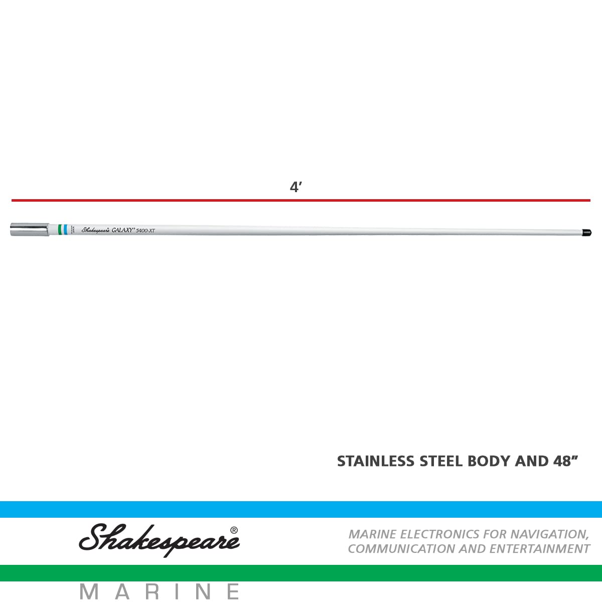 Shakespeare 5400-XT Galaxy 4' VHF Antenna - 3dB Gain