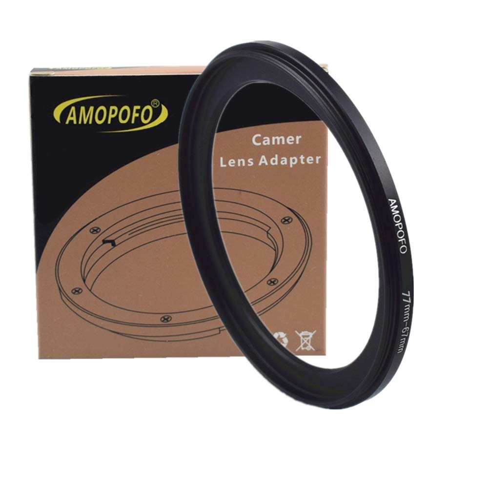 77Mm To 67Mm Camera Filters Ring Compatible All 77Mm Camera Lenses Or 67Mm Uv Cpl Filter Accessory,77 67Mm Camera Step Down Rings