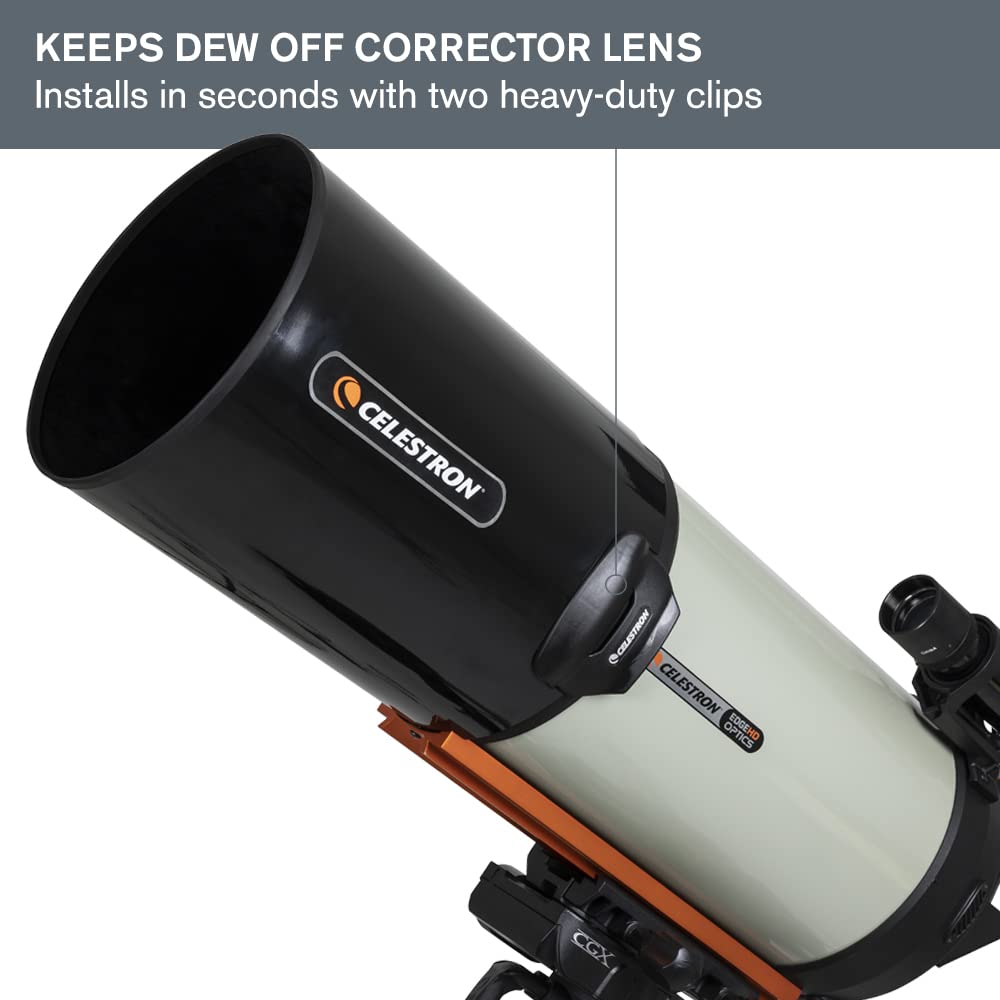 Celestron   Aluminum Telescope Dew Shield With Cover Cap   Fits 9.25    Schmidt Cassegrain And Edgehd Telescopes