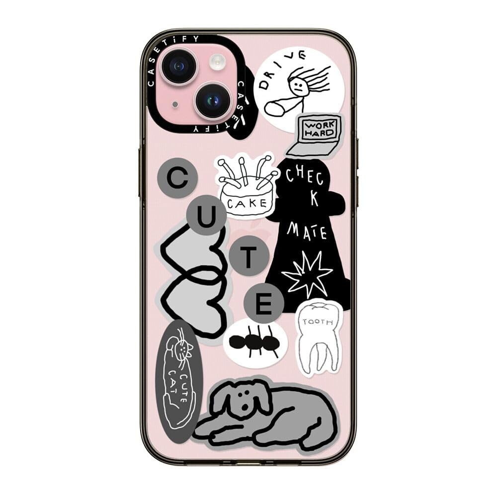 Casetify Compact Iphone 15 Plus Case [2X Military Grade Drop Tested / 4Ft Drop Protection]   Stickers Prints   Inap Sticker 01  