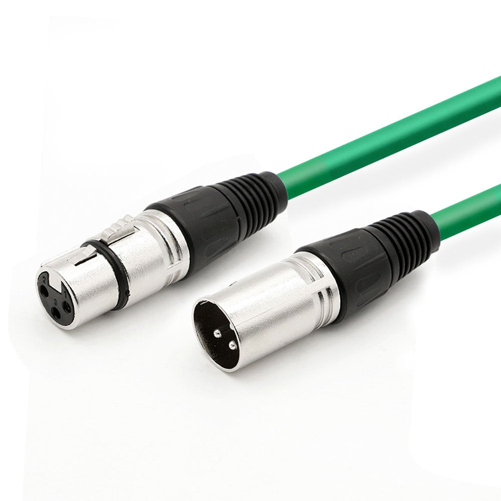 DREMAKE 10FT XLR to Speaker Cable - Low Noise Snake Cord, 3Pin Male to Female Balanced for Microphone, Stage, DJ, Pro, Live Soun