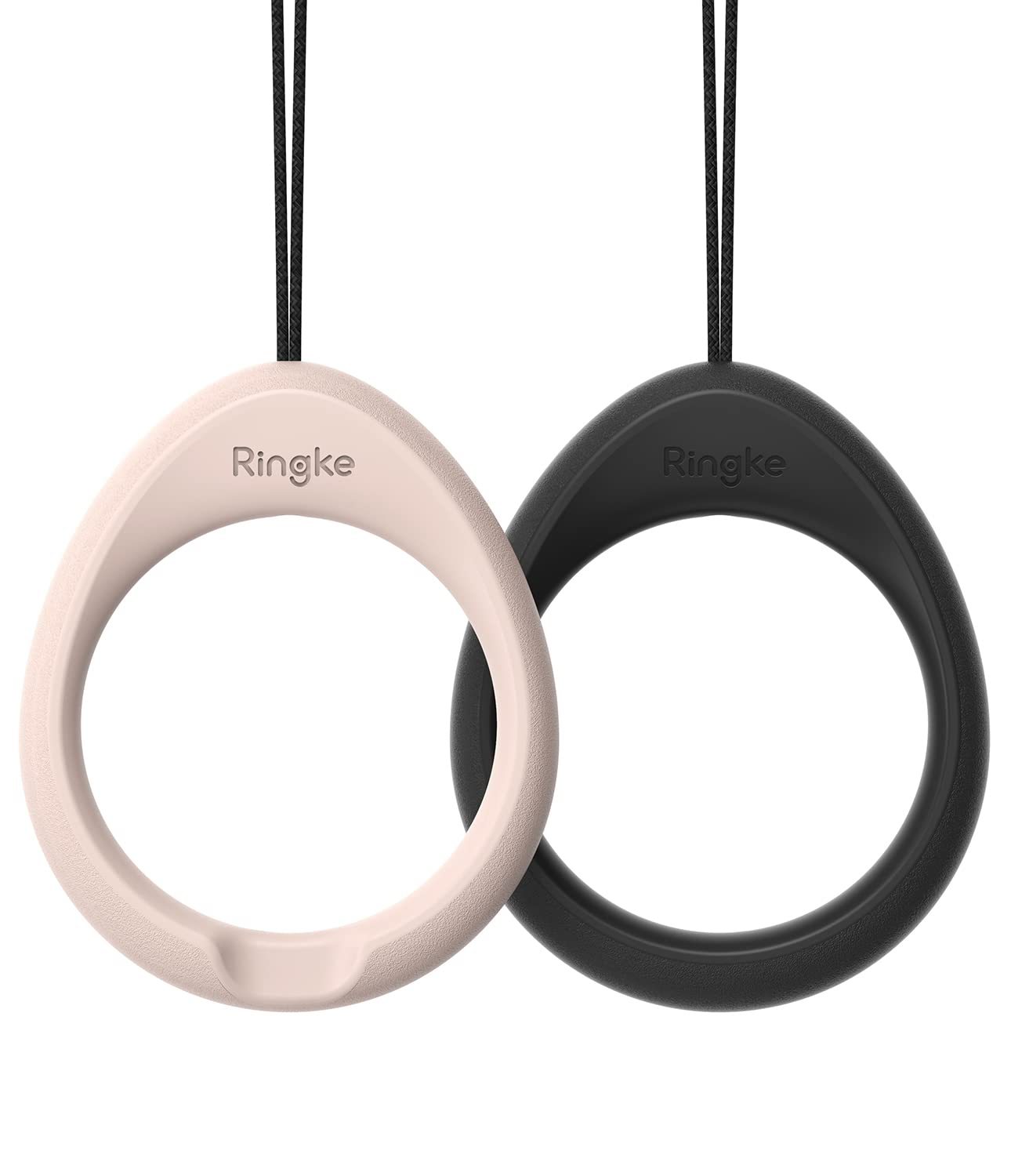 Ringke Finger Ring Strap Silicone Smartphone Grip Lanyard Holder [2 Pack] With Anti Slip Mount Function Compatible With Phone Ca