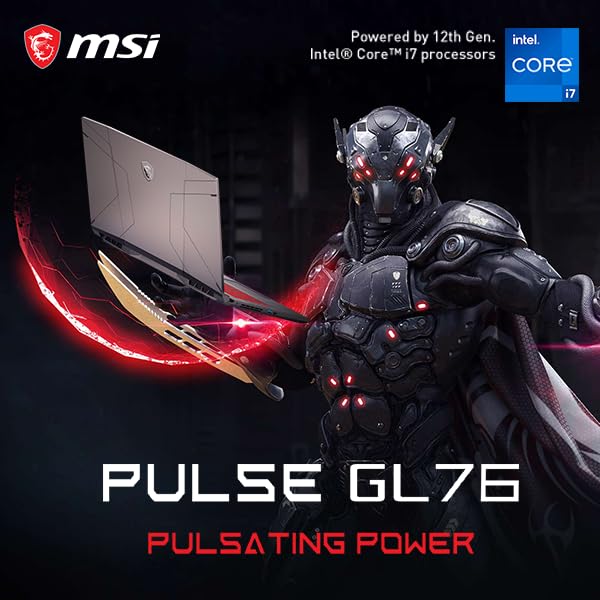 Msi Pulse Gl76 Gaming Laptop: Intel Core I7-12700H, Geforce Rtx 3070, 17.3 360Hz Display, 16Gb Ddr4, 1Tb Nvme Ssd, Type-C Usb 3.