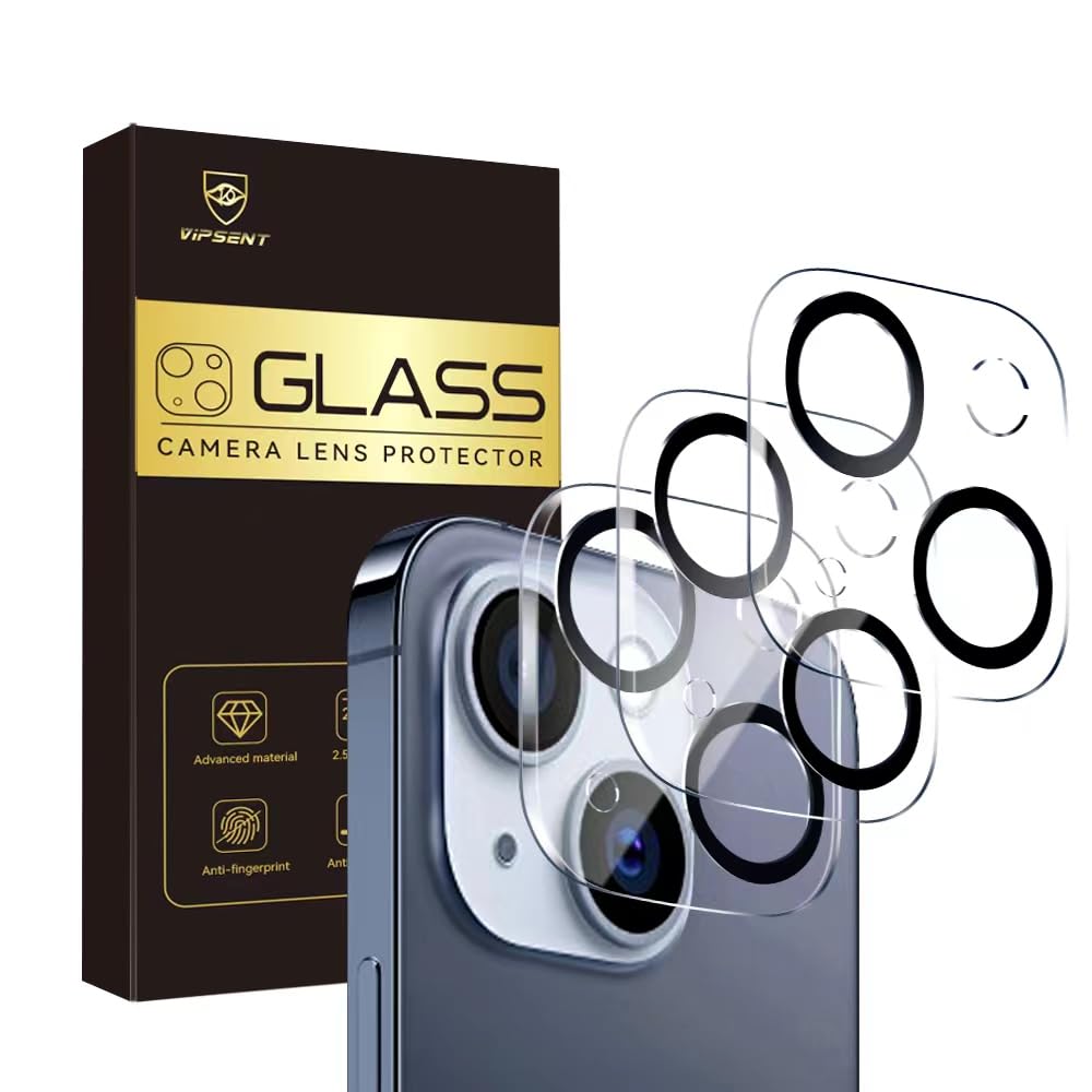 Camera Lens Protector for iPhone 13 6.1 / iPhone 13 Mini 5.4,9H Tempered Glass,Ultra HD, Scratch Resistance Easy to Install,Case
