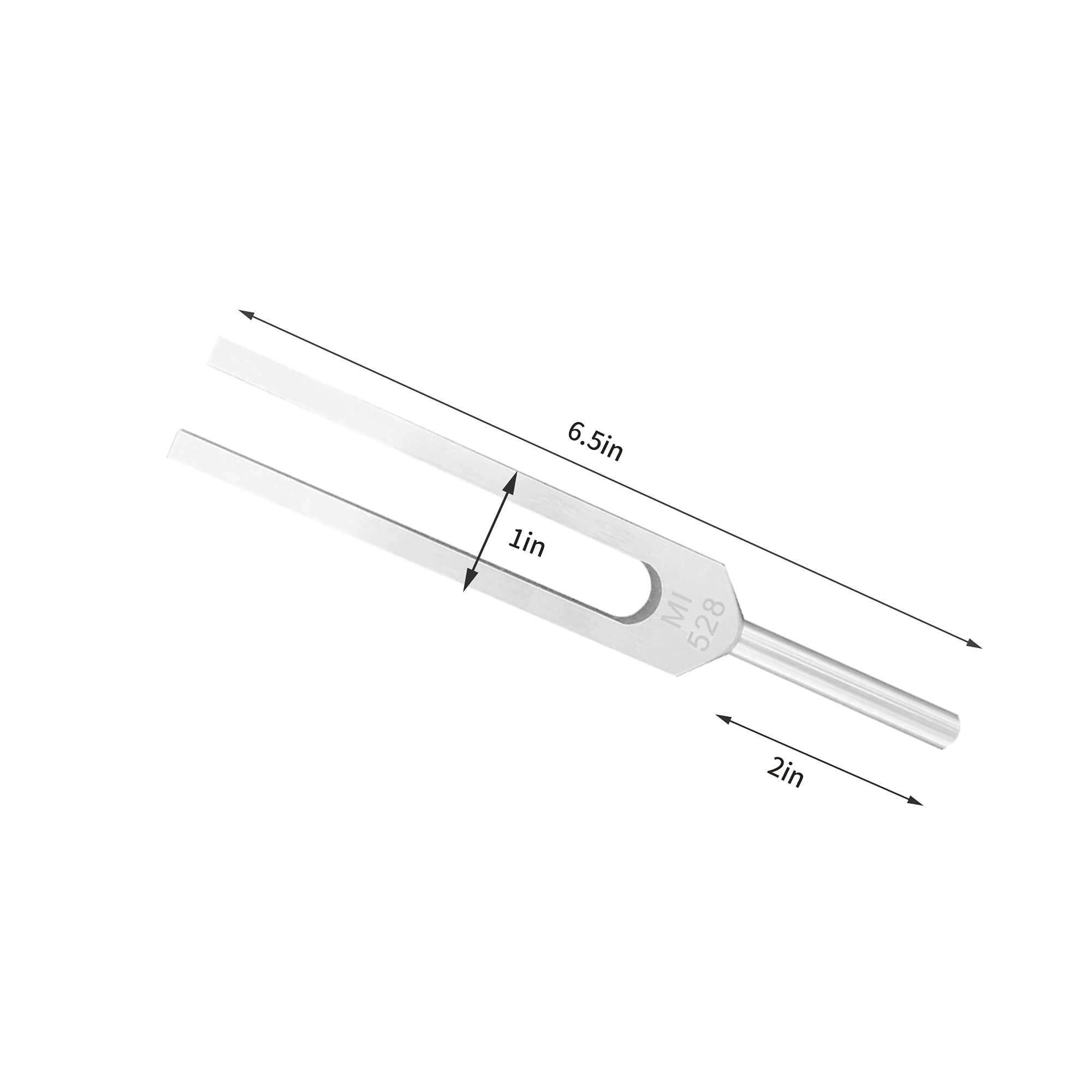 Lesage 528 Hz Tuning Fork With Silicone Hammer Cleaning Cloth Violin/Guitar/Piano Tune Non-Magnetic Aluminum Alloy